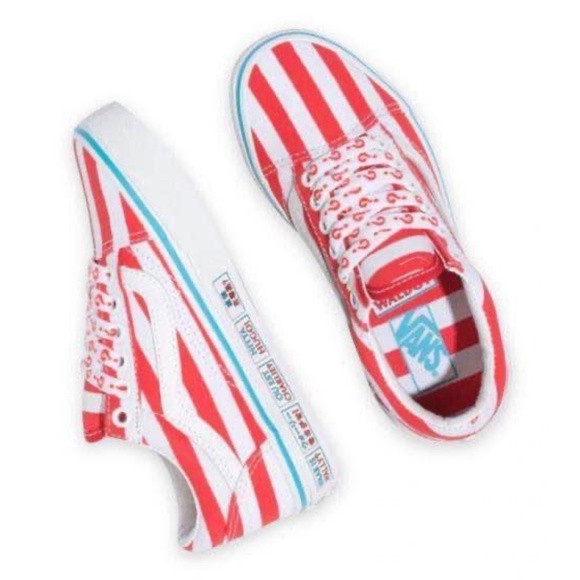 BRAND NEW youth boy girl vans where’s Waldo old skool shoe size 3Y - Picture 3 of 6